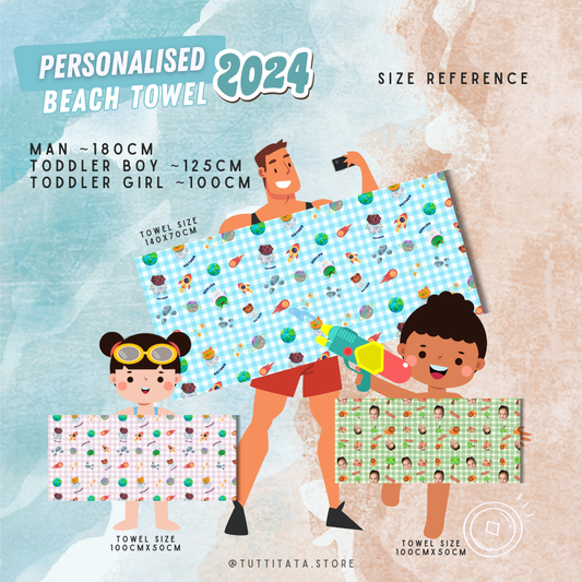 【2024新款】個人化運動毛巾- 水族館款🐬