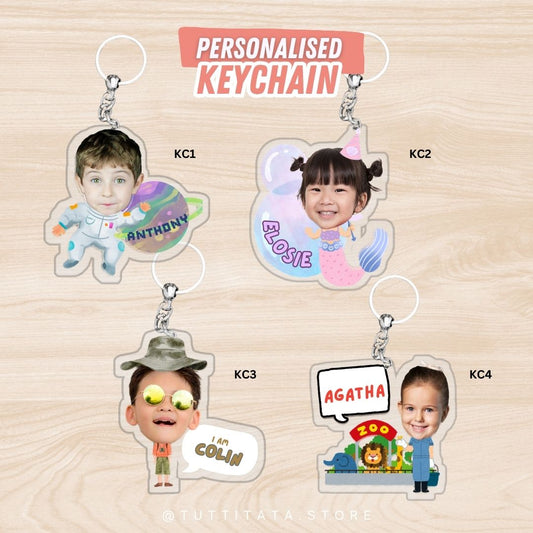 【個人化頭像鎖匙扣】單個