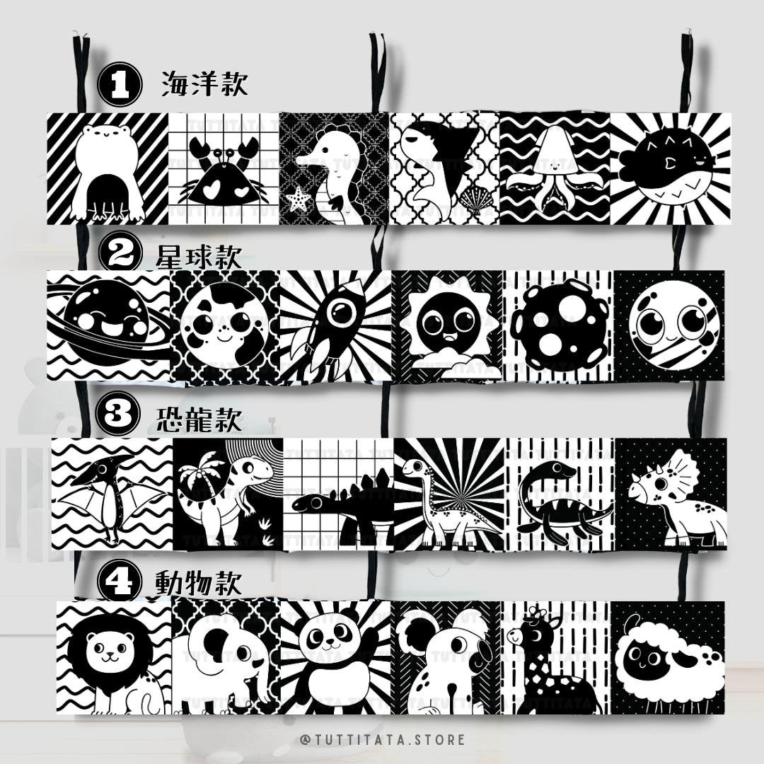 【Premium New Born Bundle】Name blanket + Milestone cloth + B&W bed bumper