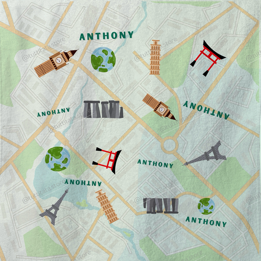 【2025新款】個人化純名字圖案毛巾仔- Set F