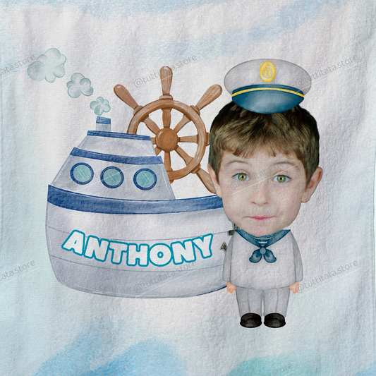 【2025新款】個人化頭像毛巾仔- 水手款 Set A