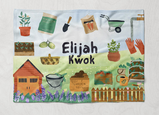 客製化抱枕被- 名字系列- 盆栽