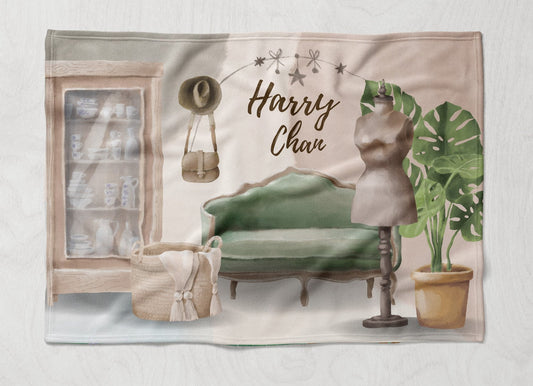 客製化抱枕被- 名字系列- 田園風