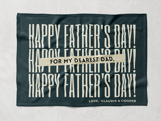 客製化抱枕被- 父親節系列- 簡約文字