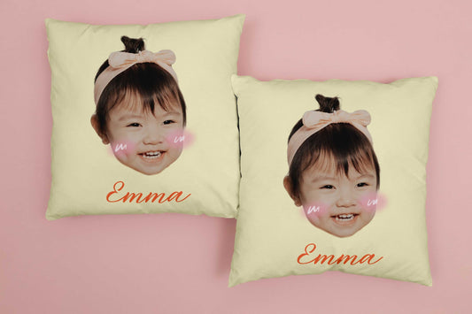 個人化抱枕被- 人像系列- QQ大頭照 (橙)