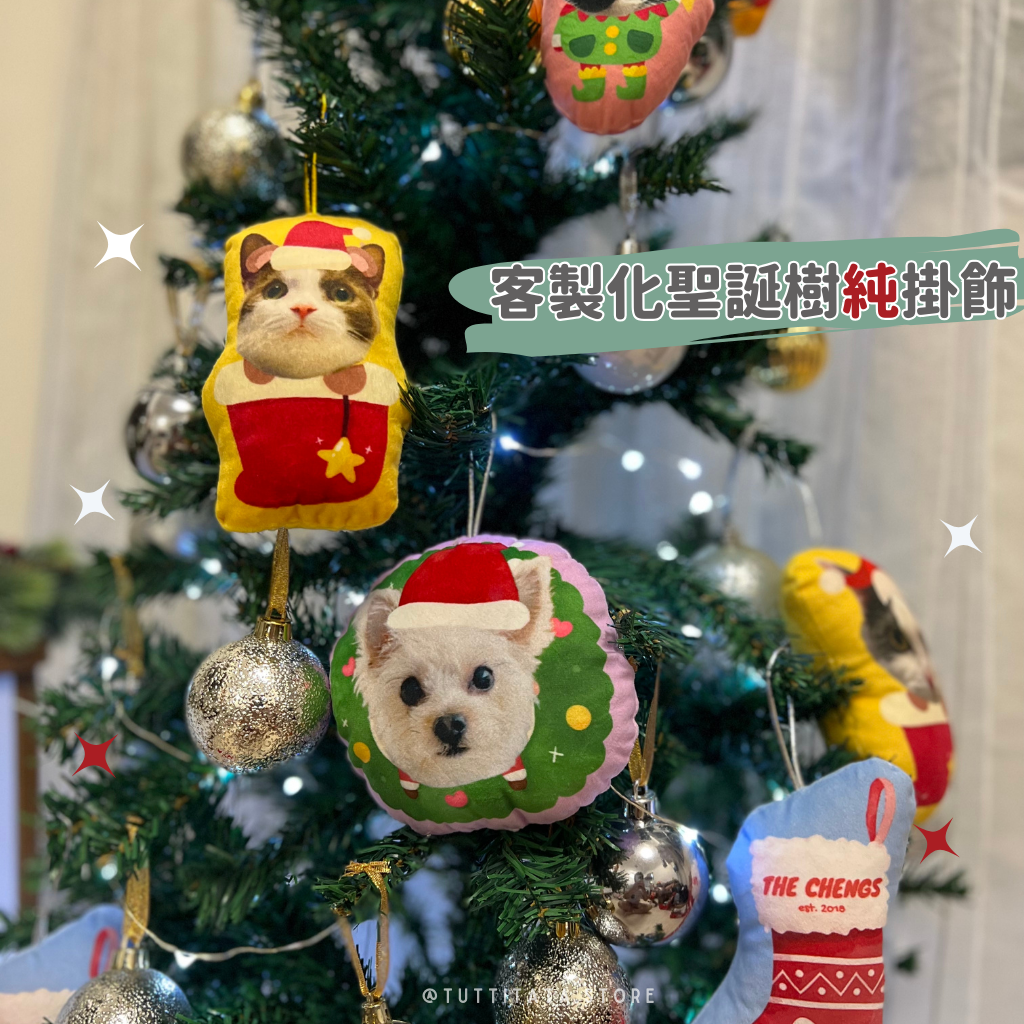 聖誕純掛飾套裝 (*此連結沒有掛布~!)