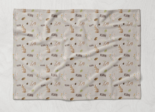 客製化名字被被- 田園兔兔款