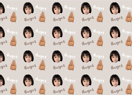 個人化抱枕被- 人像系列- QQ大頭照 (啡)