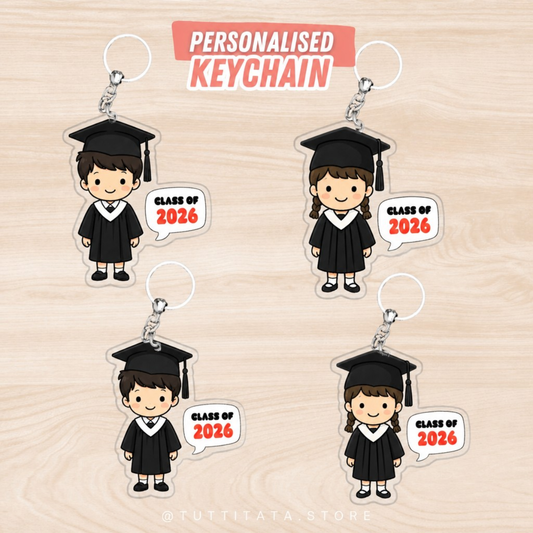 Graduation gift - Personalized keychain