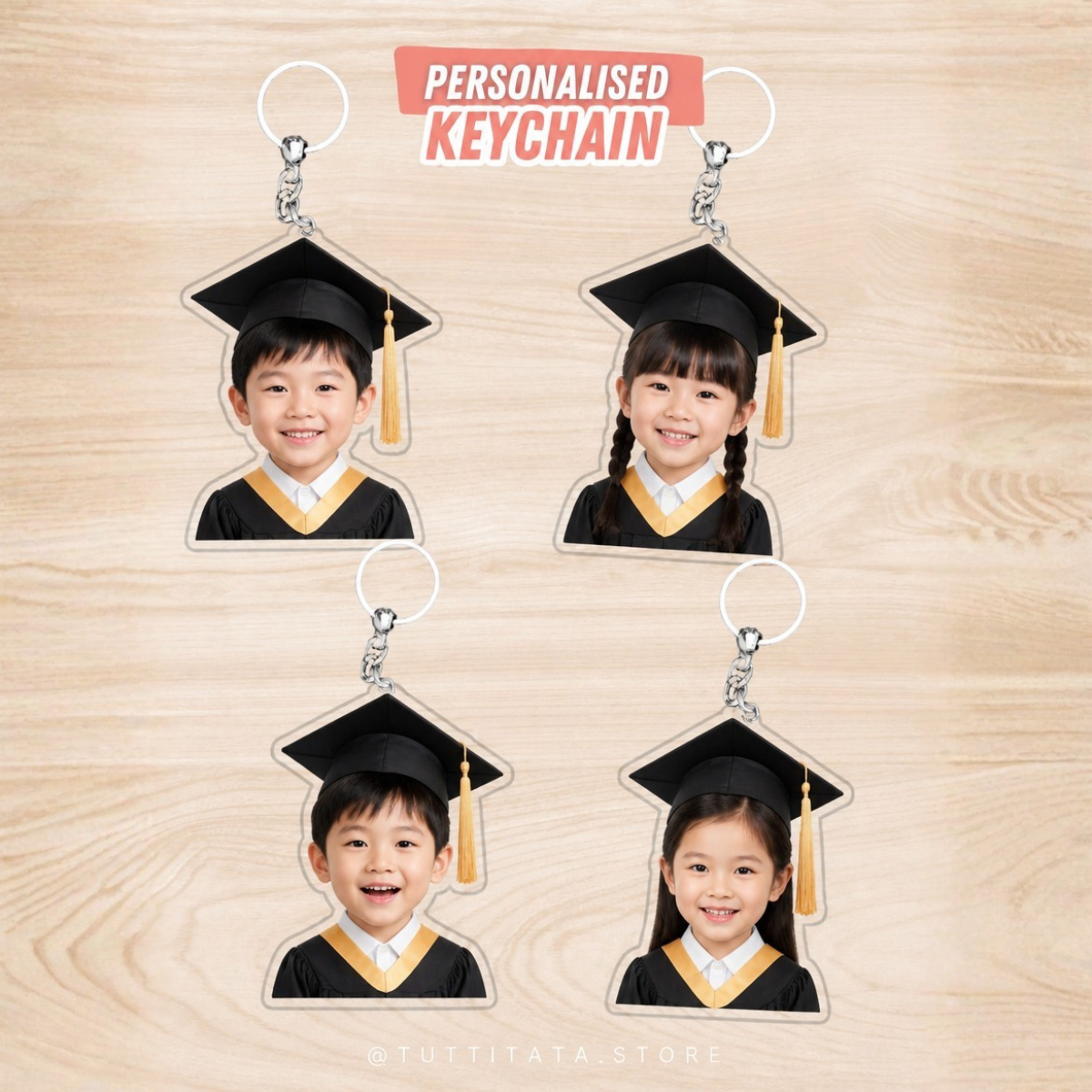 Graduation gift - Personalized keychain