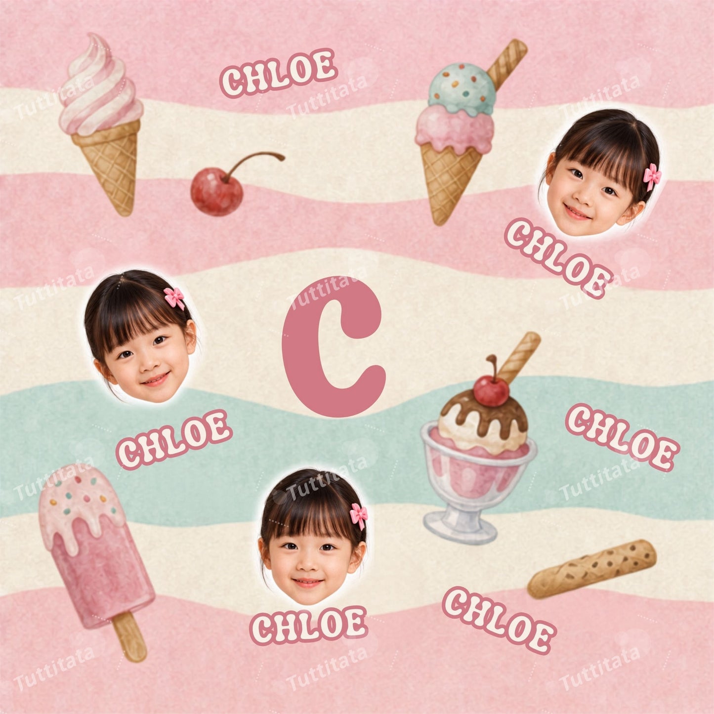 【2026 New】Ice cream dream square towel