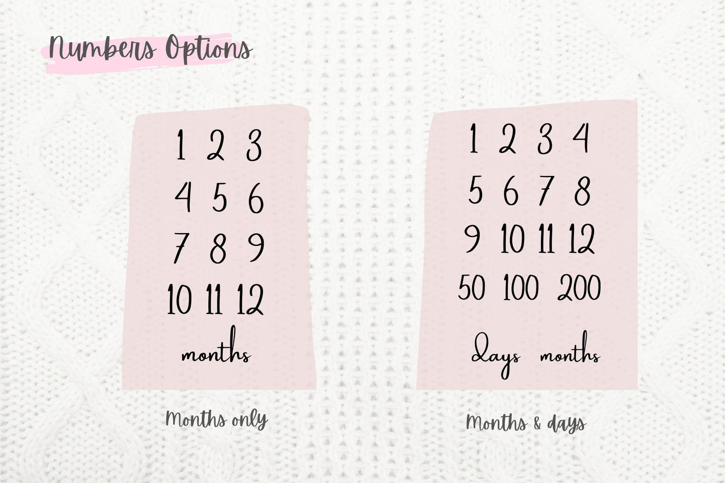 全新成長圖設計 Fully Customised New Design Milestone  Cloth